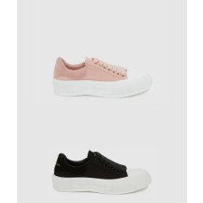 [MCQUEEN-알렉산더맥퀸]데크 레이스업 플림솔 654593