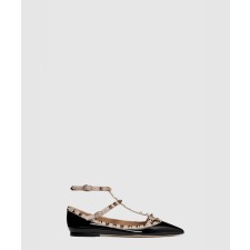 [VALENTINO-발렌티노]락스터드 케이지 플랫슈즈