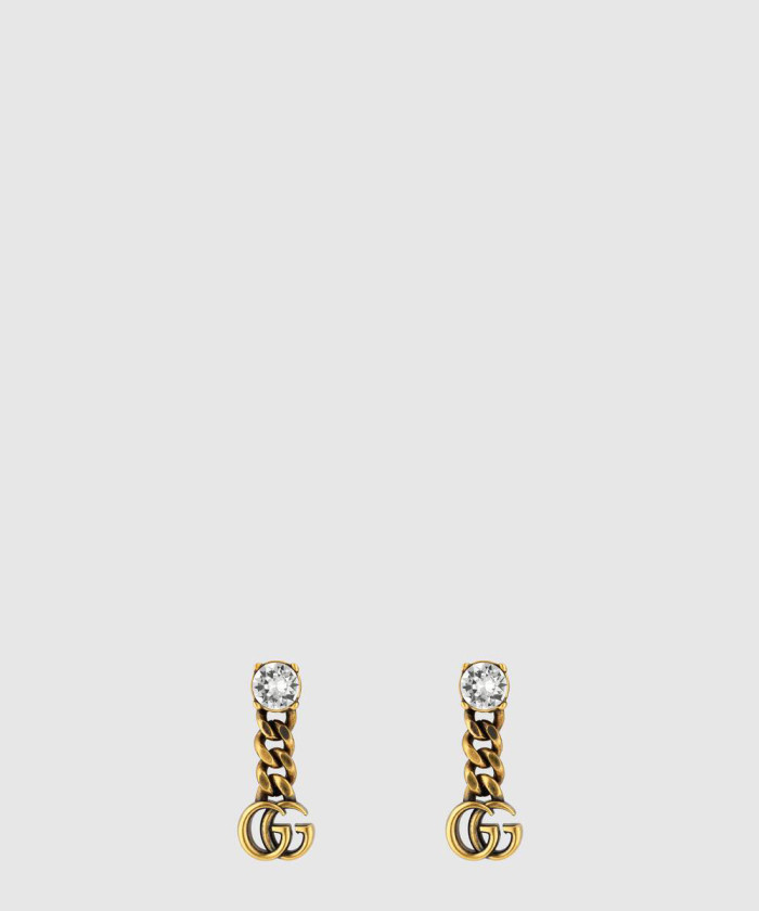 [GUCCI-구찌]크리스탈 GG 귀걸이 645683