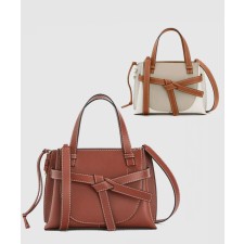 [LOEWE-로에베]게이트백 탑핸들 카프스킨 미니