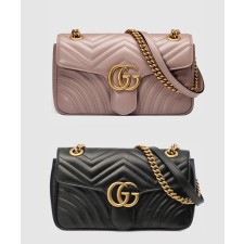 [GUCCI-구찌]GG 마몽 스몰 마틀라세 숄더백 443497