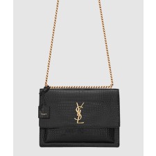 [SAINT LAURENT-생로랑]선셋 모노그램 크로커 라지 498779
