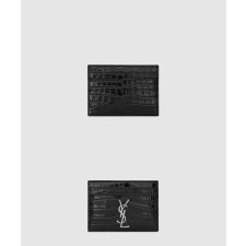 [SAINT LAURENT-생로랑]모노그램 카드지갑 크로커 423303