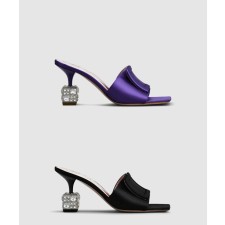 [ROGER VIVIER-로저비비에]큐브 스트라스 힐 뮬 6493
