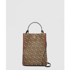 [BURBERRY-버버리]모노그램 E-캔버스 버킷백 스몰 80268251