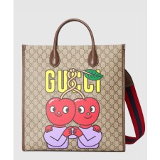 [GUCCI-구찌]구찌 체리 프린트 미듐 토트백 703264