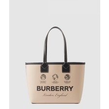[BURBERRY-버버리]라벨 프린트 런던 토트백 스몰 80631201