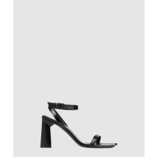 [BALENCIAGA-발렌시아가]레더 블록 힐 샌들 119553
