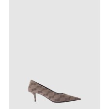 [BALENCIAGA-발렌시아가]스퀘어 나이프 비비 모노그램 펌프스 707353