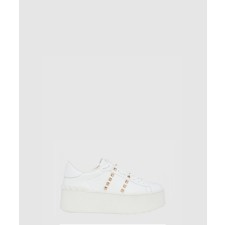 [VALENTINO-발렌티노]플랫폼 락스터드 언타이틀 스니커즈