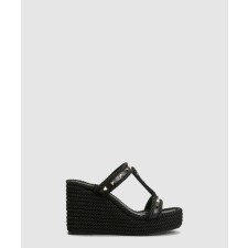 [VALENTINO-발렌티노]록스터드 로프 웨지 에스파드릴 샌들