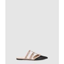 [VALENTINO-발렌티노]락스터드 케이지 스트랩 뮬