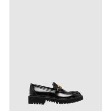[VALENTINO-발렌티노]브이로고 시그니처 로고 플라크 로퍼