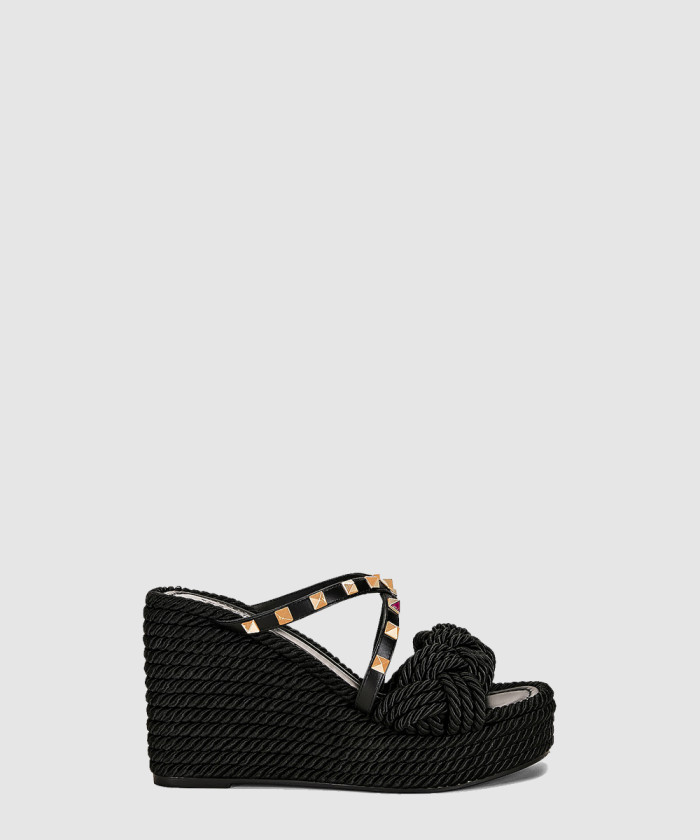 [VALENTINO-발렌티노]락스터드 에스파듀 슬라이드