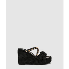 [VALENTINO-발렌티노]락스터드 에스파듀 슬라이드