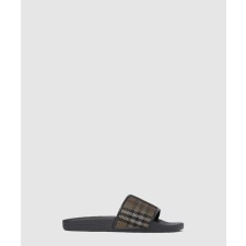 [BURBERRY-버버리]체크 프린트 슬라이드 8065578