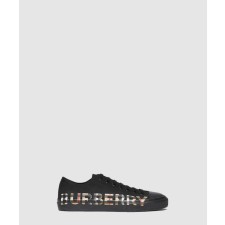 [BURBERRY-버버리]빈티지 체크 로고 프린트 개버딘 스니커즈 80182751