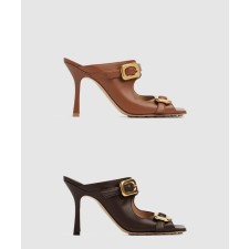 [BOTTEGA-보테가베네타]스트레치 버클 뮬 샌들 768063