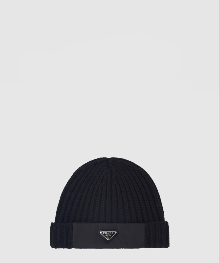 [PRADA-프라다]리나일론 개버딘 및 울 비니 UMD446