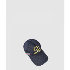 [GUCCI-구찌]골드 로고 웨빙 베이스볼 캡 200035