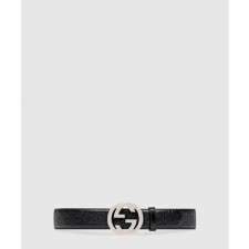 [GUCCI-구찌]‎인터로킹 G 버클 시그니처 벨트 411924