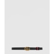 [GUCCI-구찌]GG 마몽 리버서블 씬 벨트 659418