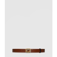 [GUCCI-구찌]스퀘어드 인터로킹 G 리버서블 벨트 715603