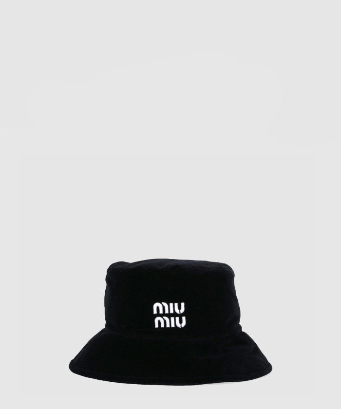 [MIUMIU-미우미우]로고 버킷햇 5HC196