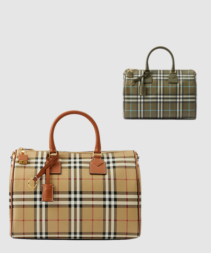 [BURBERRY-버버리]체크 미듐 볼링백 80713571