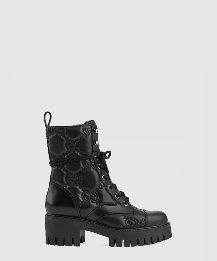 [GUCCI-구찌]GG 마틀라세 레이스업 부츠 718386