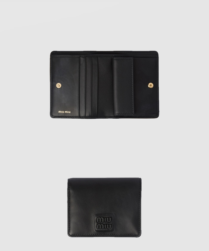 [MIUMIU-미우미우]가죽 반지갑 5MV204