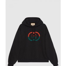 [GUCCI-구찌]코튼 저지 프린트 후드 스웨트셔츠 721427