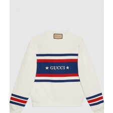 [GUCCI-구찌]자수 코튼 저지 스웨트셔츠 746988