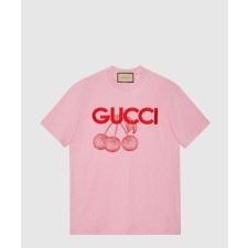 [GUCCI-구찌]니트 면 프린트 티셔츠 776596