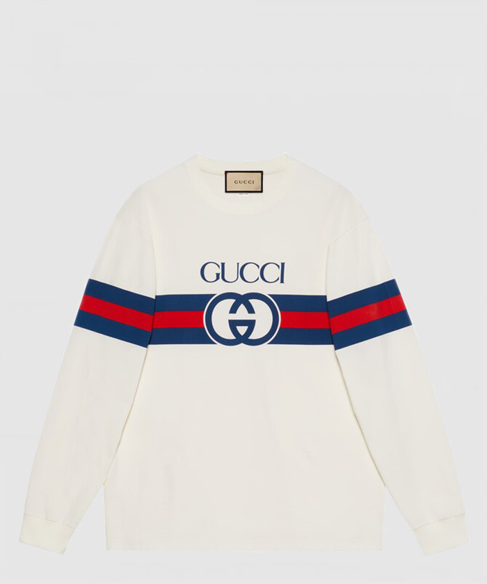 [GUCCI-구찌]자수 코튼 저지 스웨트셔츠 581903