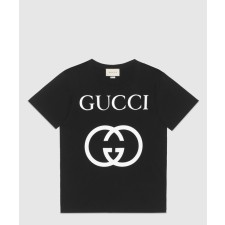 [GUCCI-구찌]오버사이즈 인터로킹 G 코튼 티셔츠 493117