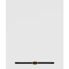 [SAINT LAURENT-생로랑]타원형 슬림 벨트 756409