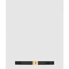 [SAINT LAURENT-생로랑]레더 버클 벨트 658517