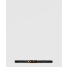 [SAINT LAURENT-생로랑]크로커다일 더블 슬림 벨트 732557