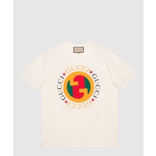 [GUCCI-구찌]니트 면 프린트 티셔츠 7a7422