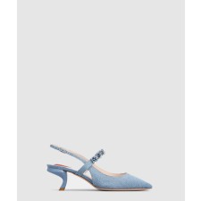 [ROGER VIVIER-로저비비에]스트라스 슬링백 펌프스 6383