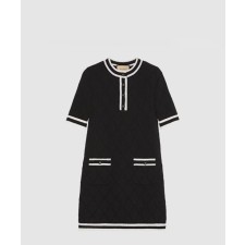 [GUCCI-구찌]엑스트라 파인 울 피케 드레스 773683