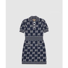 [GUCCI-구찌]GG 코튼 자카드 폴로 드레스 753920