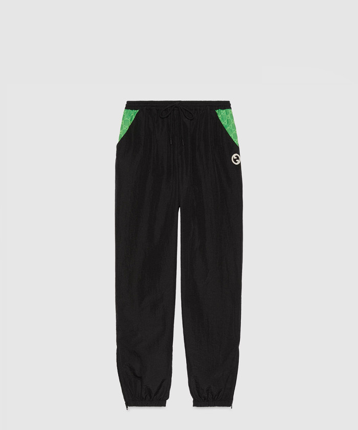 [GUCCI-구찌]라운드 인터로킹 G 나일론 팬츠 756633