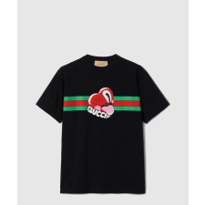[GUCCI-구찌]프린트 니트 면 티셔츠 785345