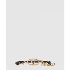 [VALENTINO-발렌티노]광택 소가죽 체인 벨트
