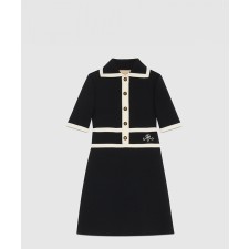 [GUCCI-구찌]울 GG 피케 자카드 폴로 드레스 681306