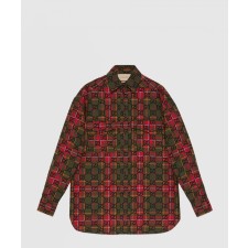 [GUCCI-구찌]GG 타르탄 울 셔츠 721464