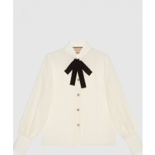 [GUCCI-구찌]실크 크레이프 드 신 셔츠 771808