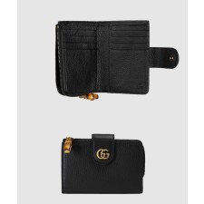 [GUCCI-구찌]뱀부 미디엄 더블 G 지갑 739498